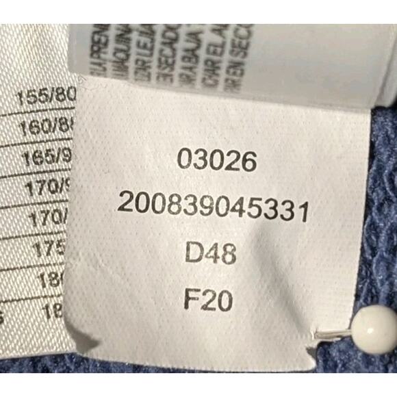 Roots Men’s Medium Hoodie Blue Pullover Sweatshirt Logo Kangaroo Pocket - Picture 8 of 11